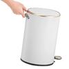 Papelera de Pedal 12L Blanco EKO Cosmo